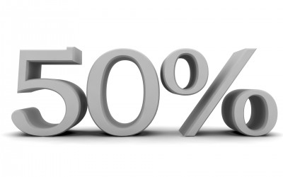 50%